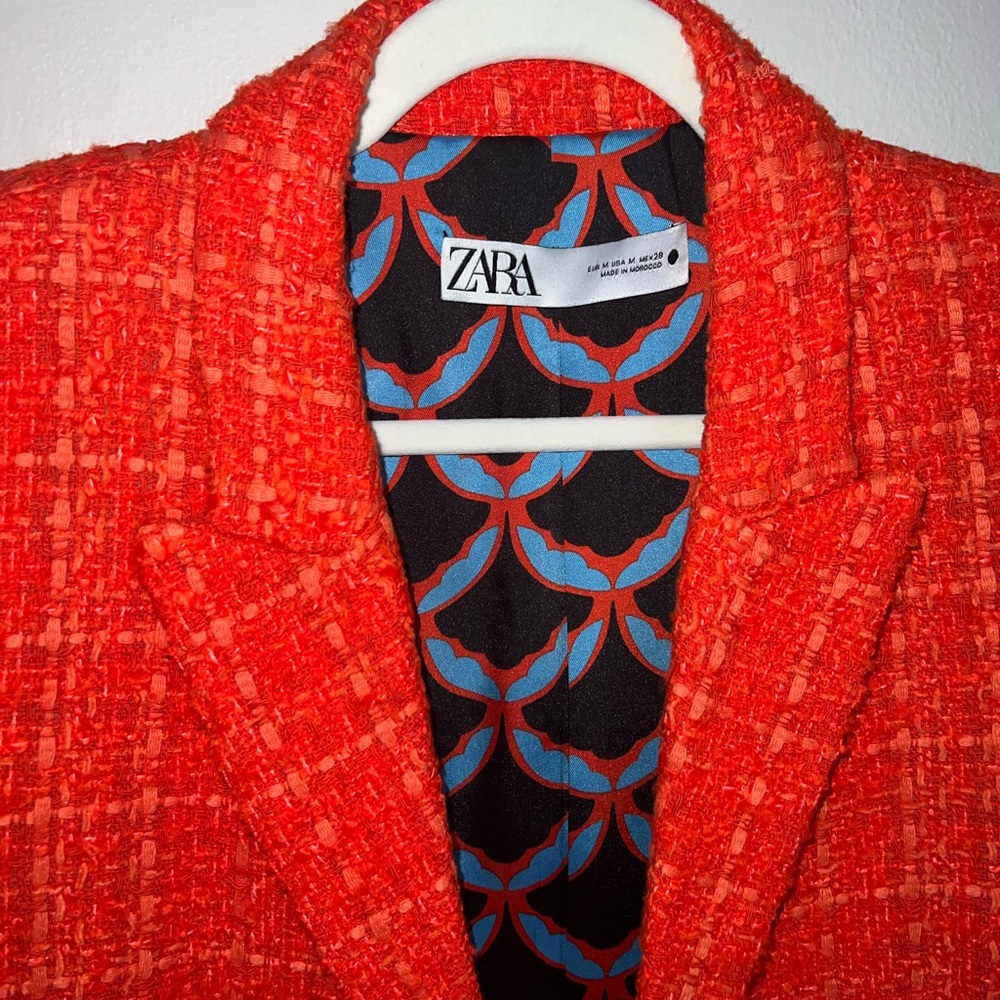 !!!ZARA RED BLAZER!!! - Picture 3 of 4
